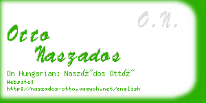 otto naszados business card